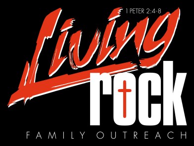 Living Rock Logo black background